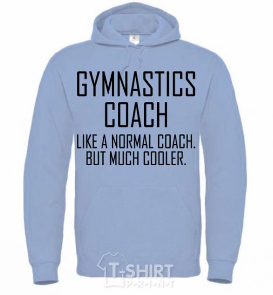 Мужская толстовка (худи) Gymnastic coach cooler Голубой фото