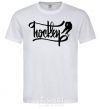 Men's T-Shirt Hockey lettering White фото