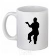 Ceramic mug A martial artist White фото