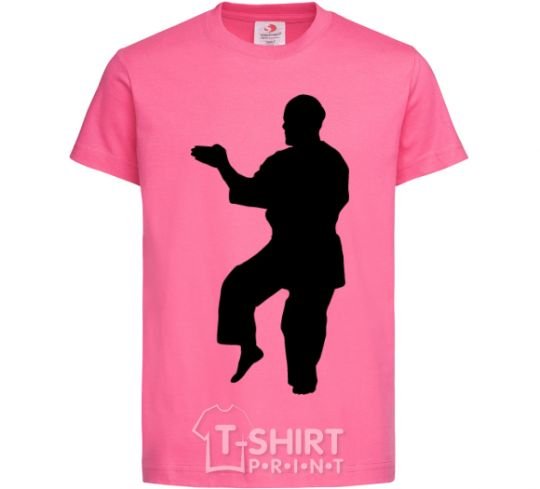Детская футболка Мастер боевых искусств Ярко-розовый фото