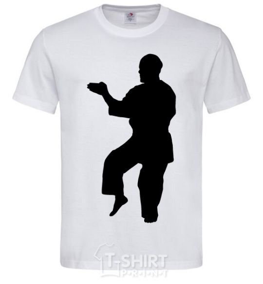 Men's T-Shirt A martial artist White фото