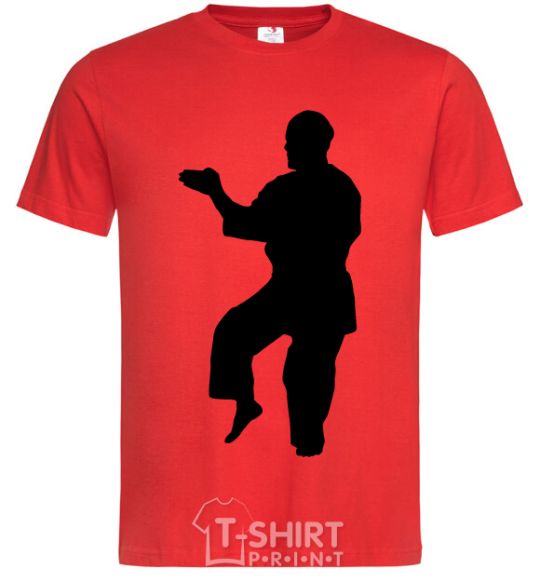 Men's T-Shirt A martial artist red фото