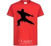 Kids T-shirt The knife thrower red фото