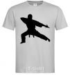 Men's T-Shirt The knife thrower grey фото