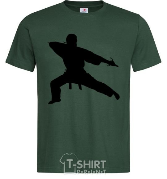 Men's T-Shirt The knife thrower bottle-green фото