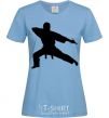 Women's T-shirt The knife thrower sky-blue фото