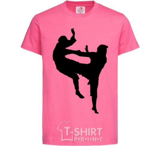 Детская футболка Борцы Ярко-розовый фото