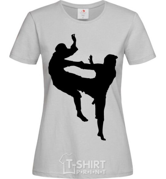 Women's T-shirt Wrestlers grey фото