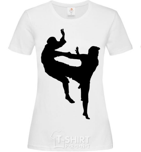 Women's T-shirt Wrestlers White фото