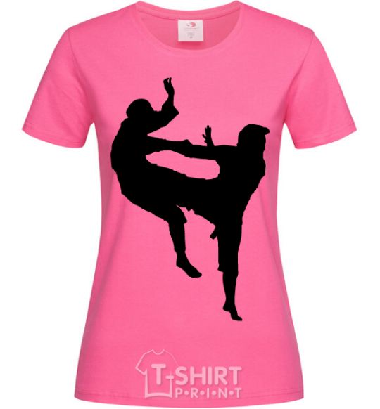 Женская футболка Борцы Ярко-розовый фото