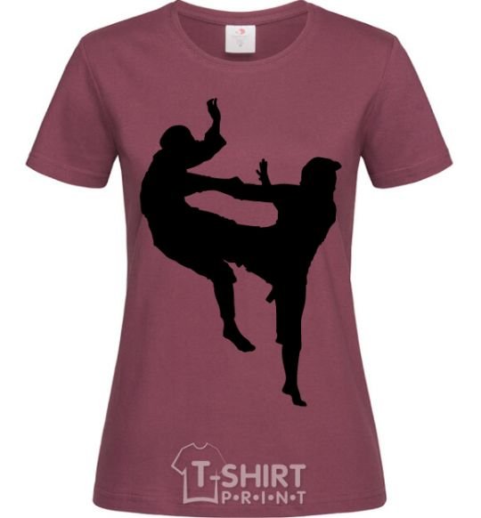 Women's T-shirt Wrestlers burgundy фото