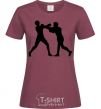 Women's T-shirt Boxers burgundy фото