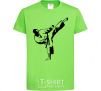Kids T-shirt Taekwondo fighter orchid-green фото