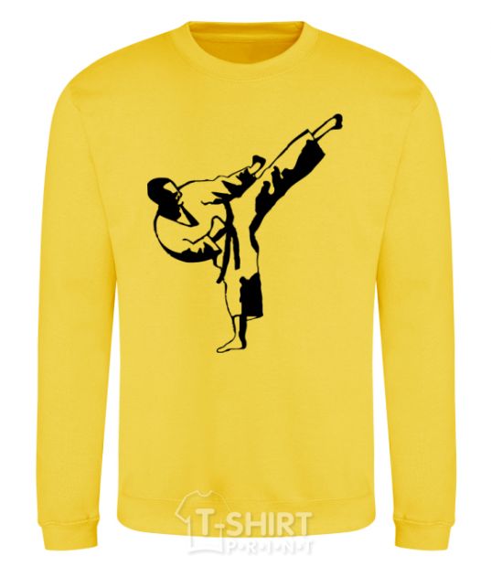 Sweatshirt Taekwondo fighter yellow фото