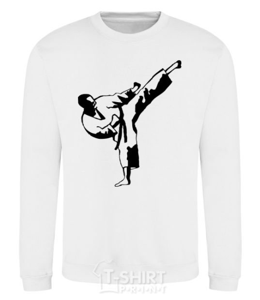 Sweatshirt Taekwondo fighter White фото