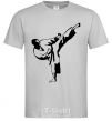 Men's T-Shirt Taekwondo fighter grey фото