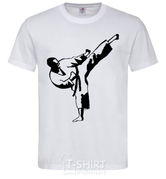 Men's T-Shirt Taekwondo fighter White фото
