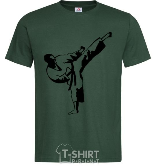 Men's T-Shirt Taekwondo fighter bottle-green фото