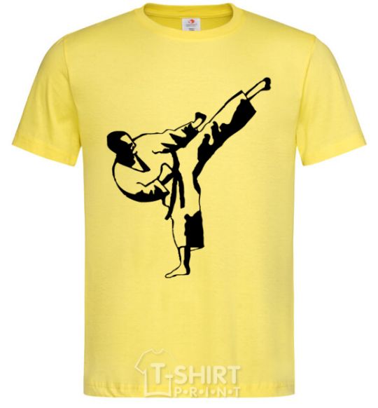 Men's T-Shirt Taekwondo fighter cornsilk фото