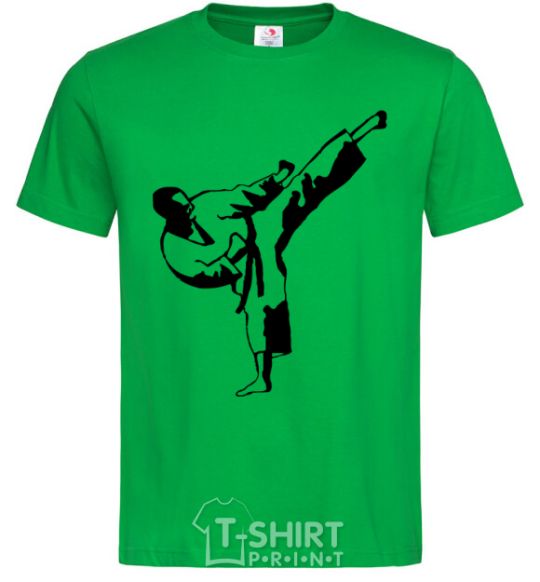 Men's T-Shirt Taekwondo fighter kelly-green фото