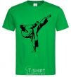 Мужская футболка Боец тхэквондо Зеленый фото