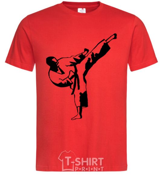 Men's T-Shirt Taekwondo fighter red фото