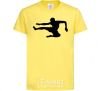 Детская футболка Боец в прыжке Лимонный фото