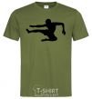Men's T-Shirt A fighter in a jump millennial-khaki фото
