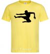Men's T-Shirt A fighter in a jump cornsilk фото