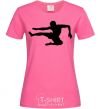 Women's T-shirt A fighter in a jump heliconia фото