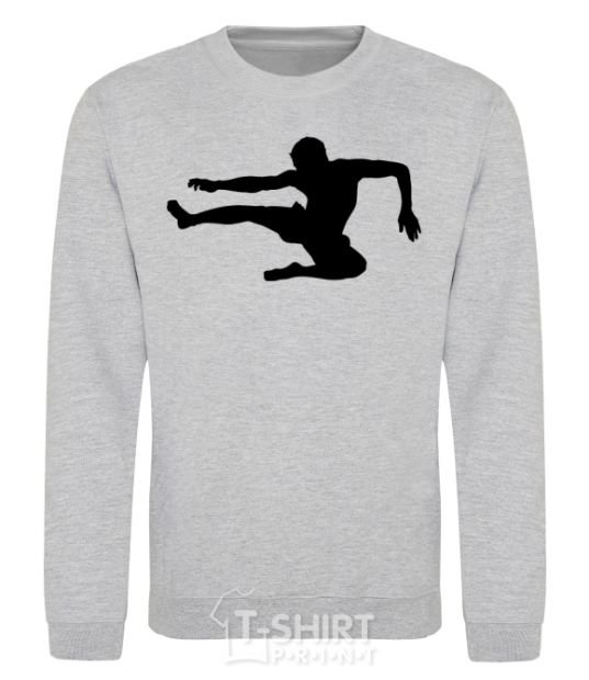 Sweatshirt A fighter in a jump sport-grey фото