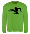 Sweatshirt A fighter in a jump orchid-green фото