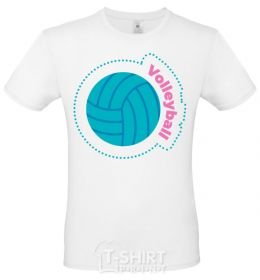 Men's T-Shirt Volleyball White фото