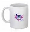 Ceramic mug Dragonfly White фото