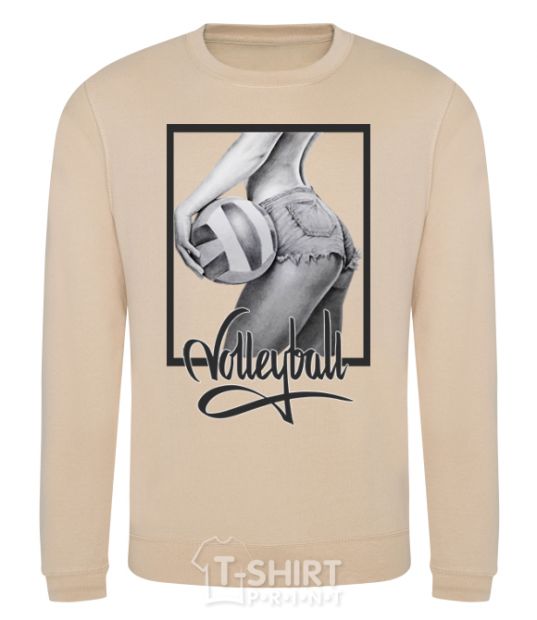 Sweatshirt The girl with the volleyball sand фото