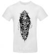 Men's T-Shirt A robot skeleton White фото