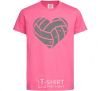 Kids T-shirt Volleyball heart heliconia фото