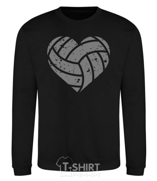 Sweatshirt Volleyball heart black фото