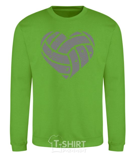 Sweatshirt Volleyball heart orchid-green фото
