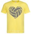 Men's T-Shirt Volleyball heart cornsilk фото