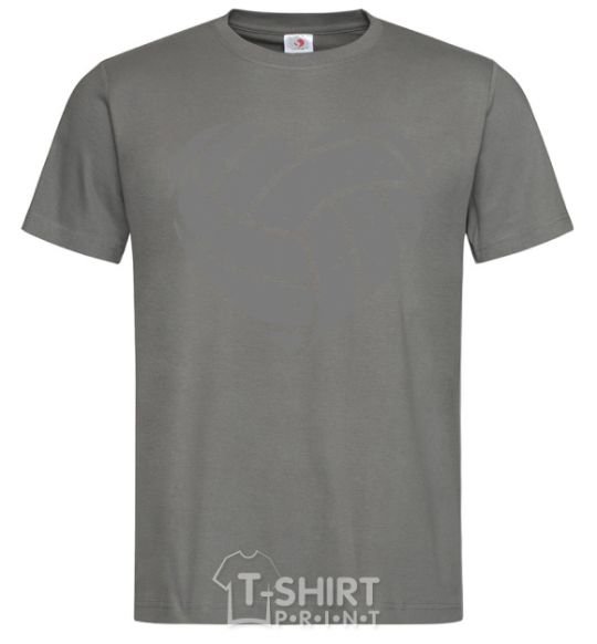 Men's T-Shirt Volleyball heart dark-grey фото