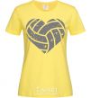 Women's T-shirt Volleyball heart cornsilk фото