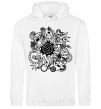Men`s hoodie Volleyball boom White фото