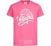 Детская футболка Volleyball print Ярко-розовый фото