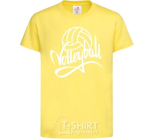 Детская футболка Volleyball print Лимонный фото