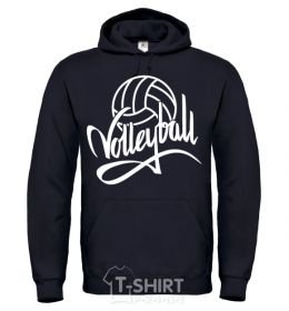 Men`s hoodie Volleyball print black фото