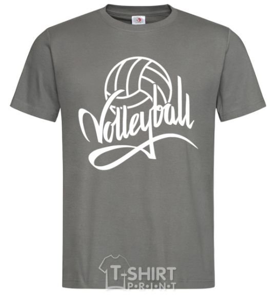 Мужская футболка Volleyball print Графит фото