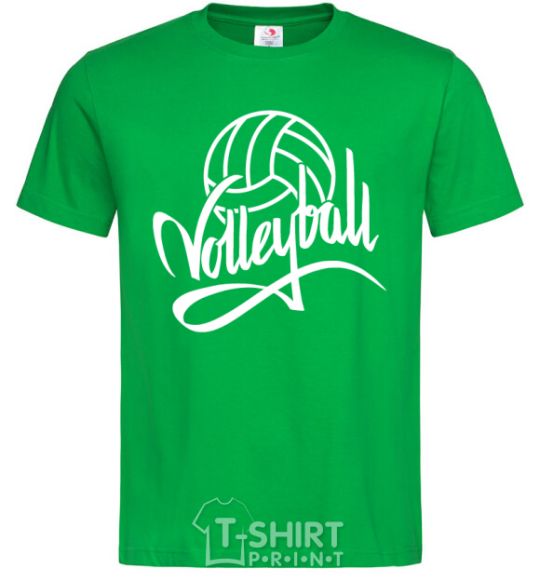 Мужская футболка Volleyball print Зеленый фото