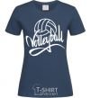 Женская футболка Volleyball print Темно-синий фото
