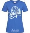 Женская футболка Volleyball print Ярко-синий фото